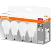 Image de OSRAM LED Base Classic A, en forme de bulbe avec culot E27, non dimmable, remplace 60 watts, mat, blanc chaud - 2700 Kelvin, pack de 4
