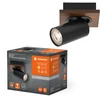 Image de LEDVANCE DECOR SPOT MERCURY, 1 x 3,4W, 230lm, aspect bois, noir, luminaire spot, têtes réglables, applications multiples, spot intérieur, ampoules LED interchangeables, couleur de lumière blanc chaud, GU10