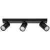 Image de LEDVANCE LED SPOT OCTAGON 3 x 3,4W, GU10, 690lm, noir, température de couleur 2.700K, couleur de lumière blanc chaud, intemporel, lampe LED interchangeable, idéal pour l'intérieur, CRI 90, têtes réglables, dimmable
