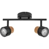 Image de LEDVANCE DECOR SPOT CORK, 2 x 3,4W, 460lm, noir, luminaire spot, têtes réglables, utilisation polyvalente, spot intérieur, lampes LED interchangeables, couleur de lumière blanc chaud, GU10