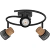 Image de LEDVANCE DECOR SPOT CORK Spiral, 3 x 3,4W, 690lm, noir, luminaire spot, têtes réglables, utilisation polyvalente, spot intérieur, ampoules LED interchangeables, intensité lumineuse variable, couleur de lumière blanc chaud, GU10
