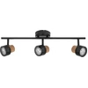 Image de LEDVANCE DECOR SPOT CORK, 3 x 3,4W, 690lm, noir, luminaire spot, têtes réglables, utilisation polyvalente, spot intérieur, lampes LED interchangeables, intensité lumineuse variable, couleur de lumière blanc chaud, GU10