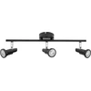 Image de LEDVANCE LED SPOT GU10 3 x 3,4W, 690lm, noir, température de couleur 2.700K, couleur de lumière blanc chaud, design intemporel, lampe LED interchangeable, idéal pour l'intérieur, CRI 90, têtes réglables