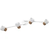 Image de Plafonnier LED Applique Murale Decor Spot Liège Blanc 4 X 3,4W GU10 920lm Chaud