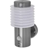 Image de LEDVANCE ENDURA STYLE RONDO WALL SEN luminaire extérieur, 9,5W, 700lm, applique murale, acier inoxydable, détecteur de mouvement, capteur de lumière du jour, indice de protection IP44, température de couleur 3.000K, couleur de lumière blanc chaud