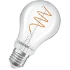 Image de L'ampoule LED OSRAM Vintage 1906 Classic est une lampe à LED blanc chaud avec un filament en spirale, présentée dans une forme de bulbe classique. Elle offre une puissance de 3,4 W pour un flux lumineux de 470 lm, avec une culot E27, un verre transparent, un diamètre de 60 mm et une température de couleur de 2700 K.