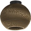 Image de LEDVANCE Plafonnier Decor Cardboard Ball marron en carton ondulé, léger, E27, 260 mm de diamètre, abat-jour en matériau recyclé, durable grâce à la source lumineuse interchangeable, montage facile