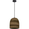 Image de LEDVANCE Suspension Decor Cardboard Ball Bell marron en carton ondulé, E27, 260 mm de diamètre, abat-jour en matériau recyclé, durable grâce à la source lumineuse interchangeable, montage facile