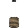 Image de LEDVANCE Suspension Decor Cardboard Cylinder marron en carton ondulé, E27, 250 mm de diamètre, abat-jour en matériau recyclé, durable grâce à la source lumineuse interchangeable, montage facile