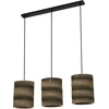 Image de LEDVANCE Lampe suspendue à 3 flammes Decor Cardboard Cylinder brun en carton ondulé, E27, 830 mm de long, abat-jour en matériau recyclé, durable grâce à la source lumineuse interchangeable, montage facile