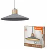 Image de Suspension Ledvance, modèle Decor Concrete Wood, E27, gris foncé, Ø 320 mm