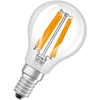 Image de Ampoule LED OSRAM en forme de mini-boule classique, avec filament LED décoratif, classe d'efficacité énergétique A, E14, 1.2 W, 255 lm, 4000 K, blanc froid. Sans préchauffage, 100 % de lumière immédiatement.