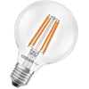 Image de Ampoule LED OSRAM en forme de globe classique, avec filament LED décoratif, classe d'efficacité énergétique A, E27, 5 W, 1055 lm, 4000 K, blanc froid. Sans préchauffage, 100 % de lumière immédiatement. Faible scintillement.