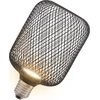Image de OSRAM DECOR LED FLAT SQUARE ampoule carrée plate de 3.5W, 300lm/2700K en blanc chaud 827, givrée, en plastique noir, avec filetage E27, non dimmable, diamètre 100 mm.