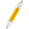 Image de OSRAM LED Slim Line ampoule LED multicolore mince avec culot Retrofit R7s, 4.5 W / 470 lm, claire, lumière blanche froide de 4000 K, non dimmable, IP20, verre sans plomb, diamètre 16 mm.
