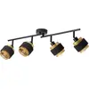 Image de OSRAM LED Spot Hornet 4X2.8W 827 E14 Black, dimmable, blanc chaud (2700 K), 4 têtes d'éclairage réglables, douilles E14, ampoules LED OSRAM incluses