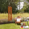 Image de HOME DELUXE - Brise-vue en rouille - AURELIA - 230 x 50 x 1,5 cm, résistant aux intempéries, aspect rouille raffiné I Piquet de jardin, plaque de rouille, brise-vue, décoration en rouille