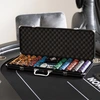 Image de HOME DELUXE - Mallette de poker NO LIMIT - mallette en aluminium de haute qualité, cartes imperméables, 500 jetons de poker, boutons small blind et big blind inclus I Set de poker Jetons de poker Jeu de cartes