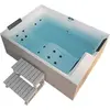 Image de HOME DELUXE - Jacuzzi d'extérieur NIMBUS DELUXE - avec escalier et couverture thermique - Dimensions : 190 x 140 x 70 cm - Chauffage inclus, 18 jets de massage I Jacuzzi d'extérieur pour 2 personnes