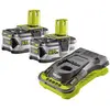 Image de 2 batteries lithium-ion RYOBI 18 V OnePlus 5,0 Ah - 1 chargeur rapide RC18150-250G