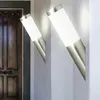 Image de Lot De 2 Appliques Murales Extérieures Éclairage De Façade Lampes Torches Inox Dont Ampoules Led