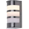Image de Etc-shop - Applique D'Extérieur Métal Ip44 Façades Inox En Set Comprenant Ampoules Led