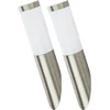 Image de Lot De 2 Appliques Murales De Maison En Acier Inoxydable Lampes D'Extérieur Spots Dans Un Ensemble Comprenant Des Ampoules Led