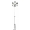Image de Lampe D'Extérieur Candélabre Lampadaire Éclairage De Jardin Lanterne Blanche En Kit, Ampoules Led Incluses
