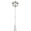 Image de Lampadaire D'Extérieur Candélabre Blanc Dimmable Télécommande Dans Un Ensemble Comprenant Des Ampoules Led Rvb