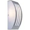 Image de Applique D'Extérieur À Intensité Variable Avec Télécommande, Éclairage De Porte D'Entrée En Acier Inoxydable, Lampe De Façade, Applique Murale Led Argentée, Rvb Changeant De Couleur, 8,5w 806lm Blanc