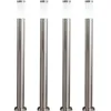 Image de Lot De 4 Lampes Sur Pied Pour L'Extérieur, Éclairages De Terrain, Spots En Acier Inoxydable