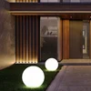 Image de 2x Led Solaire Extérieur Plug-in Ball 20cm Lumières Jardin Pelouse Prairie Parterre De Fleurs Éclairage Piquet Lampes