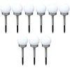 Image de Ensemble De 9 Lumières De Boule De Prise Solaire À Led