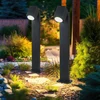 Image de 2x Led Extérieur Jardin Lampe Sur Pied Lampe Véranda Cour Chemin D'Éclairage Spot Spots Mobiles