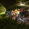 Image de Lampe D'Extérieur Enfichable Éclairage Extérieur Orientable Piquet De Jardin Lampe Enfichable Extérieur Terrasse, Aluminium Verre Noir, 1x Led 5w 400lm Blanc Chaud, Dxh 9,5x33,5 Cm, Lot De 2