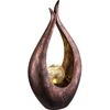 Image de Led Solaire Décoration Extérieure Lampe Sphère En Verre Lampe De Décoration De Jardin Lampe En Bronze Lampe Éclairage Chemin