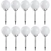 Image de Ensemble De 10 Lampes Solaires Extérieures À Led Pour Piquet De Sol, Lampes De Balcon De Jardin, Blanches