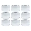 Image de Etc-shop - Set De 9 Lampes Led Encastrées Design Plafonnier Clair Bureau Éclairage Couloir Chrome Carton Endommagé