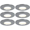 Image de Etc-shop - Lot De 6 Spots Led Encastrables Au Plafond Spot Salon Salle De Bain Lampe D'Éclairage