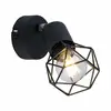 Image de Spot Mural Télécommande Projecteur Cage Grille Lampe Dimmable Noir Réglable Dans Un Ensemble Comprenant Des Ampoules Led Rvb