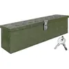 Image de Boîte à Timon Vert Boîte à outils Caisse de camion Boîte en Aluminium Box de remorque avec couvercle Verrouillable Boîte de Transport Rangement D035 trucky
