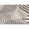 Image de Papier Peint Panoramique Blanc & Noir Motif Géométrique Tapisserie Panoramique Moderne À Rayures Papiers Peints Panoramique Design Pour Salon - Beige, Bronzo, Crème, Or, Gris