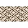 Image de Papier Peint Panoramique Géométrique Beige Tapisserie Panoramique Originale Beige & Marron Papier Peint Panoramique Motif Rond Chambre & Salon - Beige, Marron, Crème, Noir, Blanc
