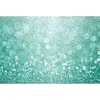 Image de Papier Peint Panoramique Floral Bleu Tapisserie Panoramique Design Pour Salon Papiers Peints Panoramique Élégant Motif Rosace - Vert, Turquoise, Blanc
