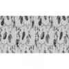 Image de Papier Peint Panoramique Noir Et Blanc Motif Nature Tapisserie Panoramique Design Motif Feuille Papiers Peints Panoramique Imitation Puzzle - Gris, Noir, Blanc