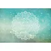 Image de Papier Peint Panoramique Bleu Ciel Pour Chambre Tapisserie Panoramique Design Motif Floral Papiers Peints Panoramique Élégant Motif Rosace - Orange, Rouge, Turquoise, Violet
