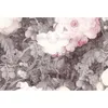 Image de Papier Peint Panoramique Gris & Rose Vintage Tapisserie Panoramique Salon Fleurie Grose & Rose Papier Peint Panoramique Floral Chambre Fille