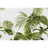 Image de Papier Peint Panoramique Tropical Pour Salon Tapisserie Panoramique Nature Originale Papier Peint Panoramique Idéal Pour Chambre - Orange, Rouge, Turquoise, Violet