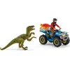 Image de Schleich Dinosaurs 41466 Fuite en quad devant le vélociraptor