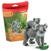 Image de Figurines Koala Schleich Wild Life Maman et Bébé 2 pièces Plastique texturé Gris - Neuf